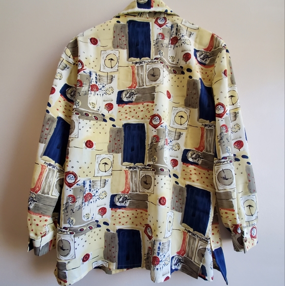 Vintage Printed Pattern Shirt - Large - Picture 4 of 6